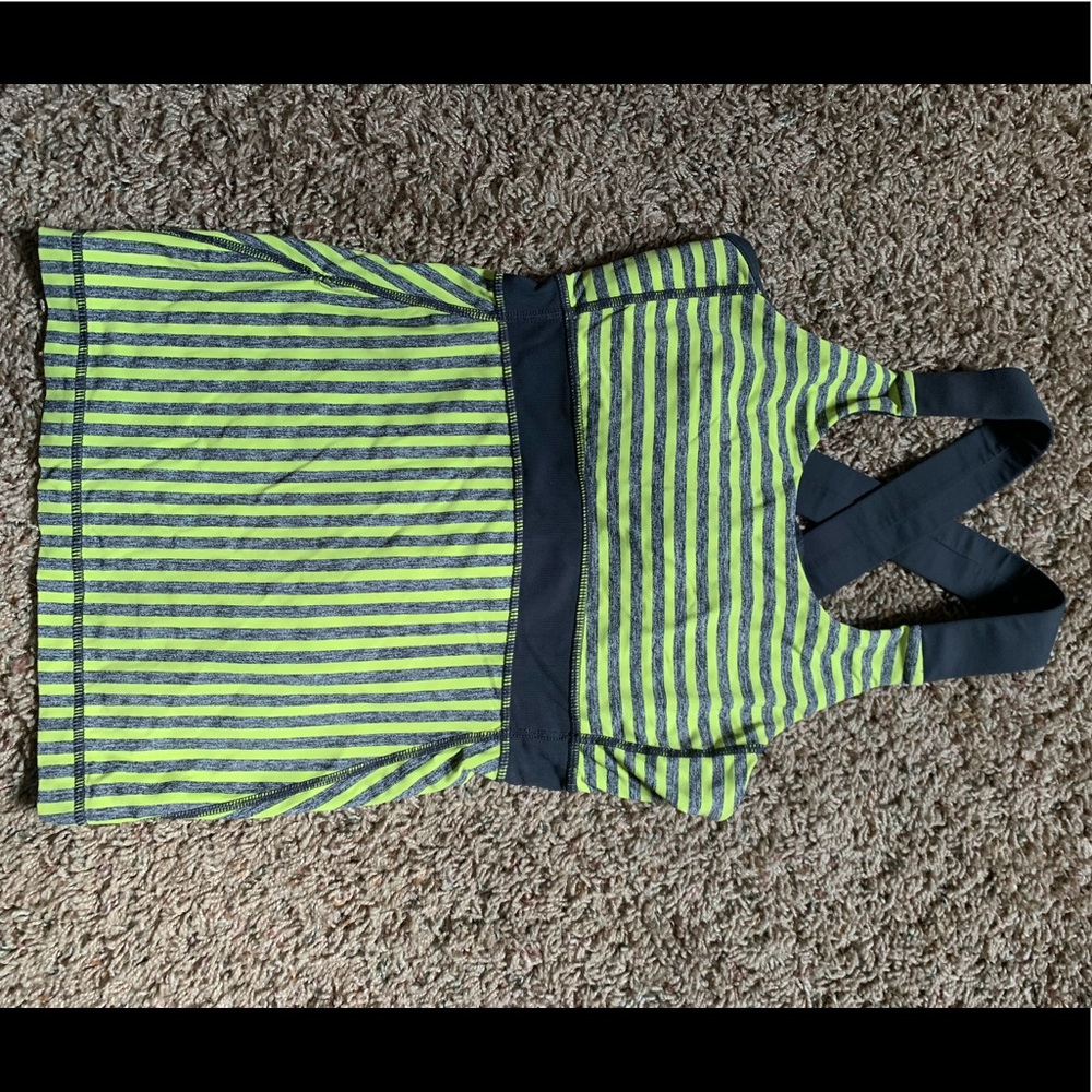 Lululemon crossback mesh workout top